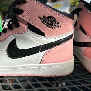Nike Air Jordan Pink and White Sneakers